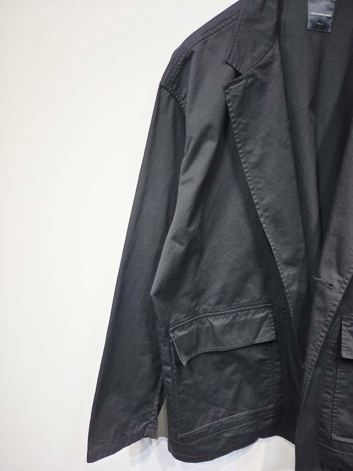 모이프 블랙 포켓 유니폼 코튼 자켓 상품이미지3