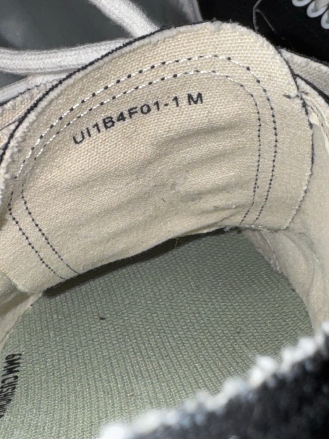 언더커버리즘 블랙 캔버스 로우탑 스니커즈 (260mm) 상품이미지6