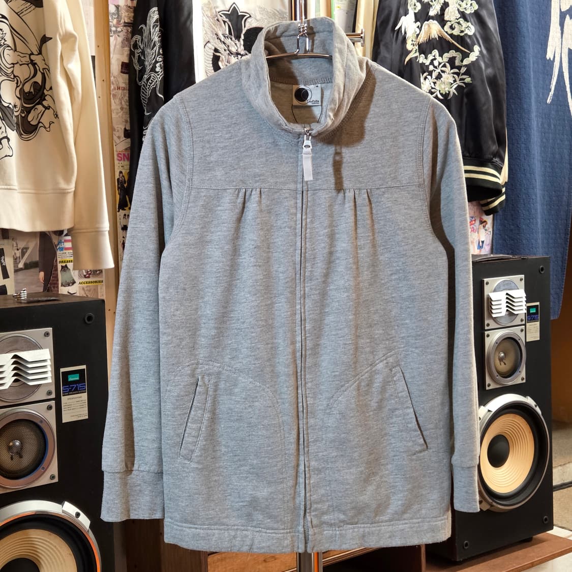 JPN 그레이 셔링 코튼 집업 상품이미지1