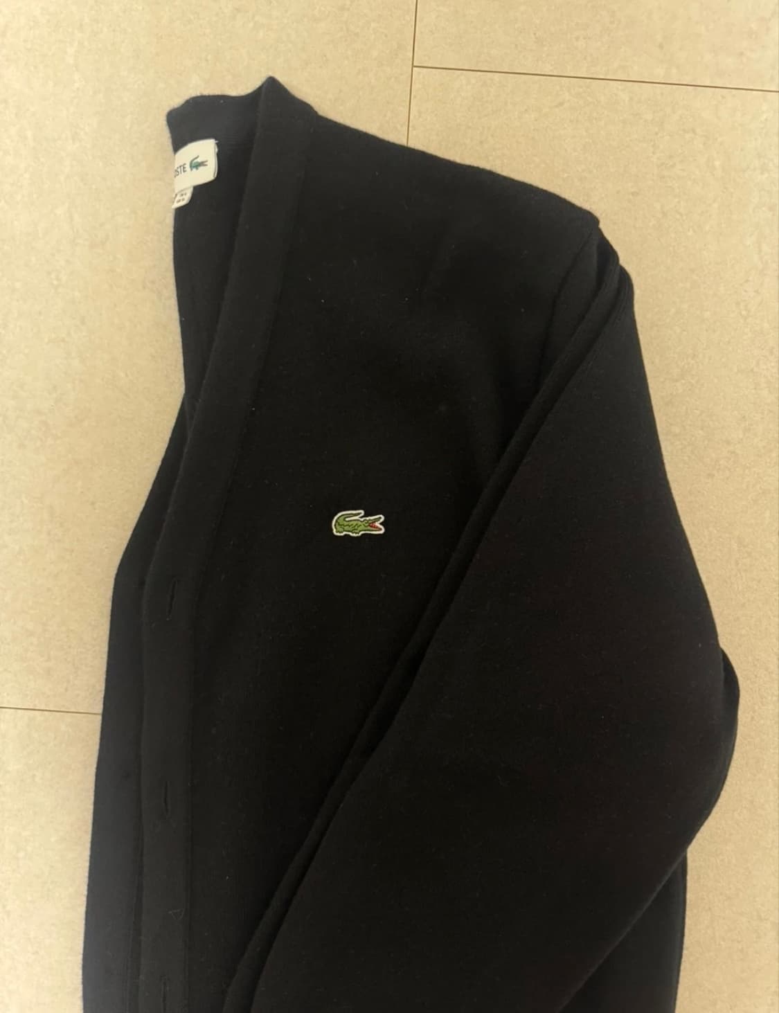 라코스테 방모 가디건 블랙 XL 상품이미지1