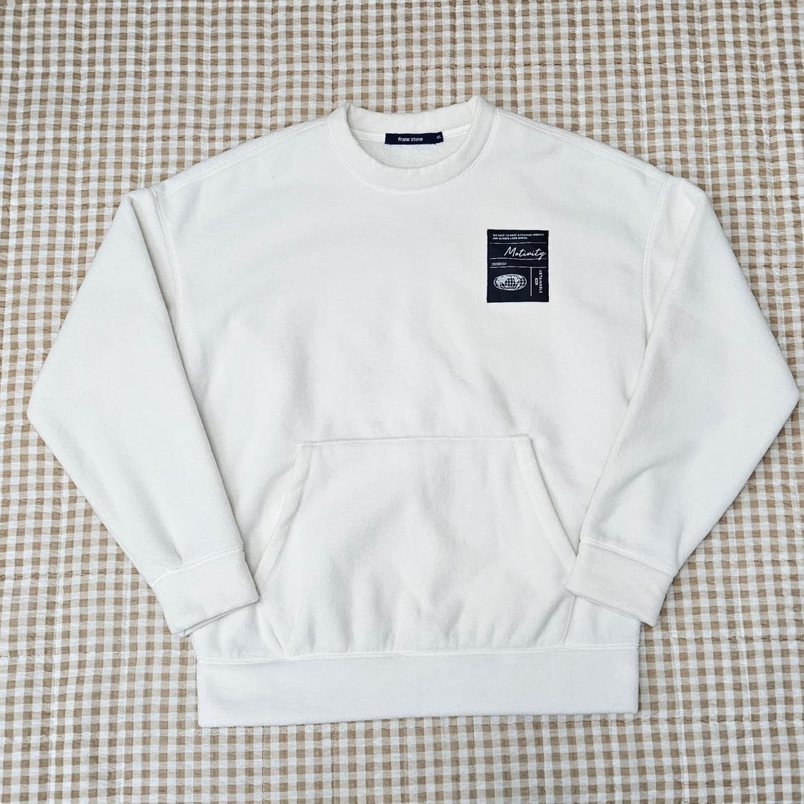 프랭크스톤 오버핏 기모 맨투맨 남자100 상품이미지1