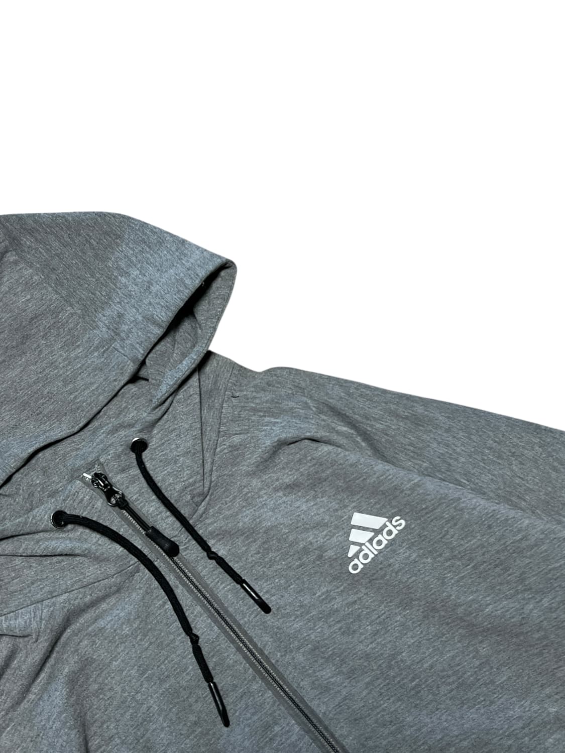아디다스 풀오버 후드집업 M 그레이 상품이미지2