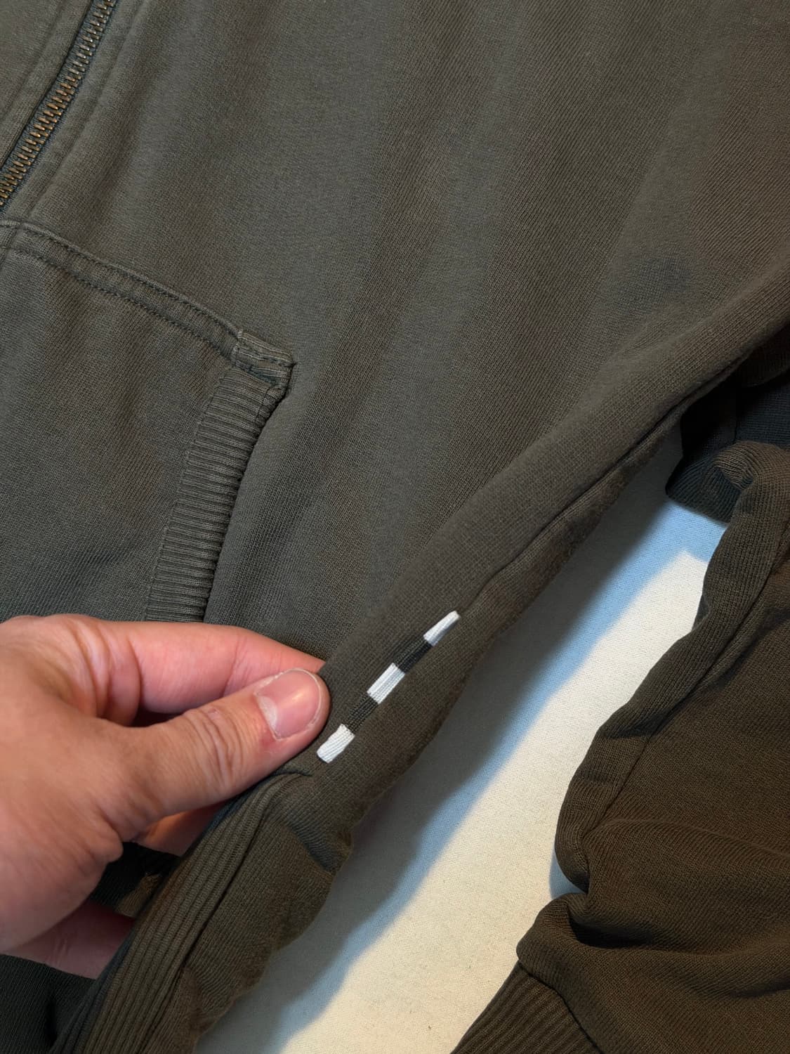 00s 대장급 아디다스 파이어버드 후드집업 올리브 카키 상품이미지3