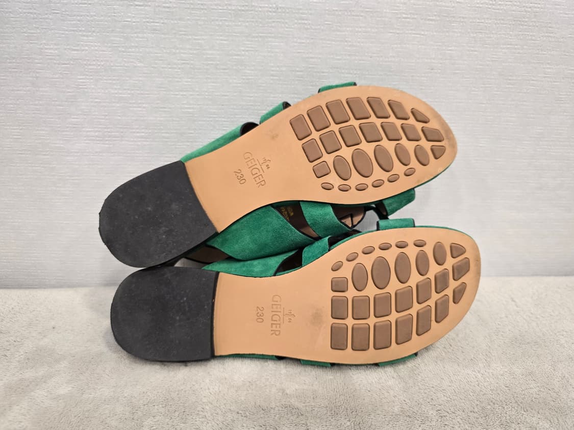 가이거 GEIGER 그린 스웨이드 프렌지 샌들 230 상품이미지9
