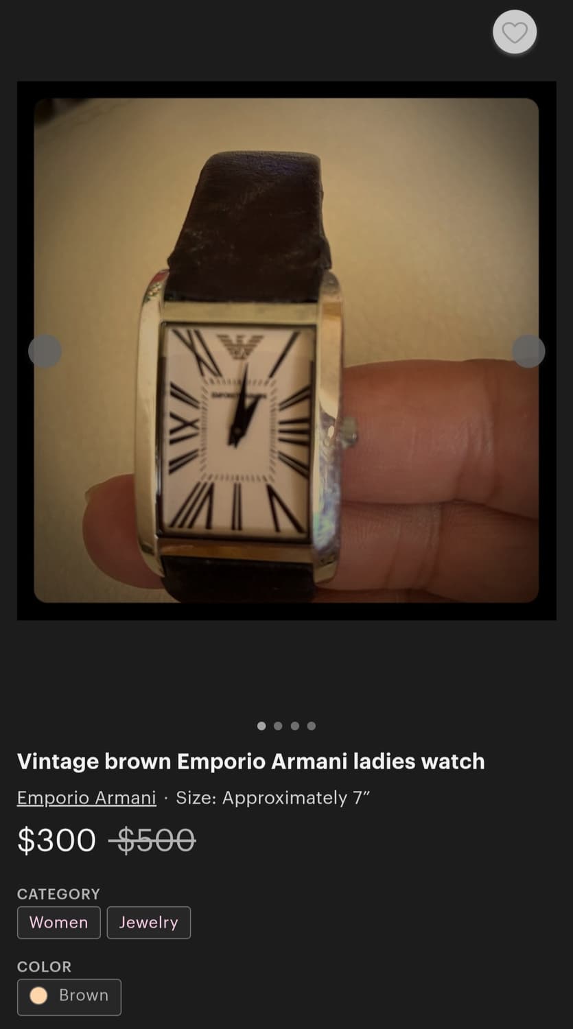 빈티지 엠포리오 아르마니 시계 상품이미지4