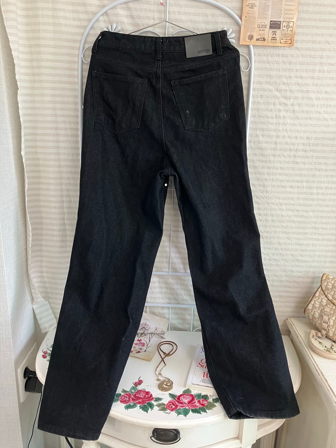 빈티지 징 블랙 데님 878 y2k 스트릿 모리 갸루 일본빈티지 펑키 상품이미지2