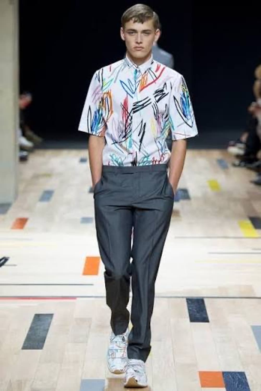 SS15 Dior homme graffiti shirts 상품이미지2