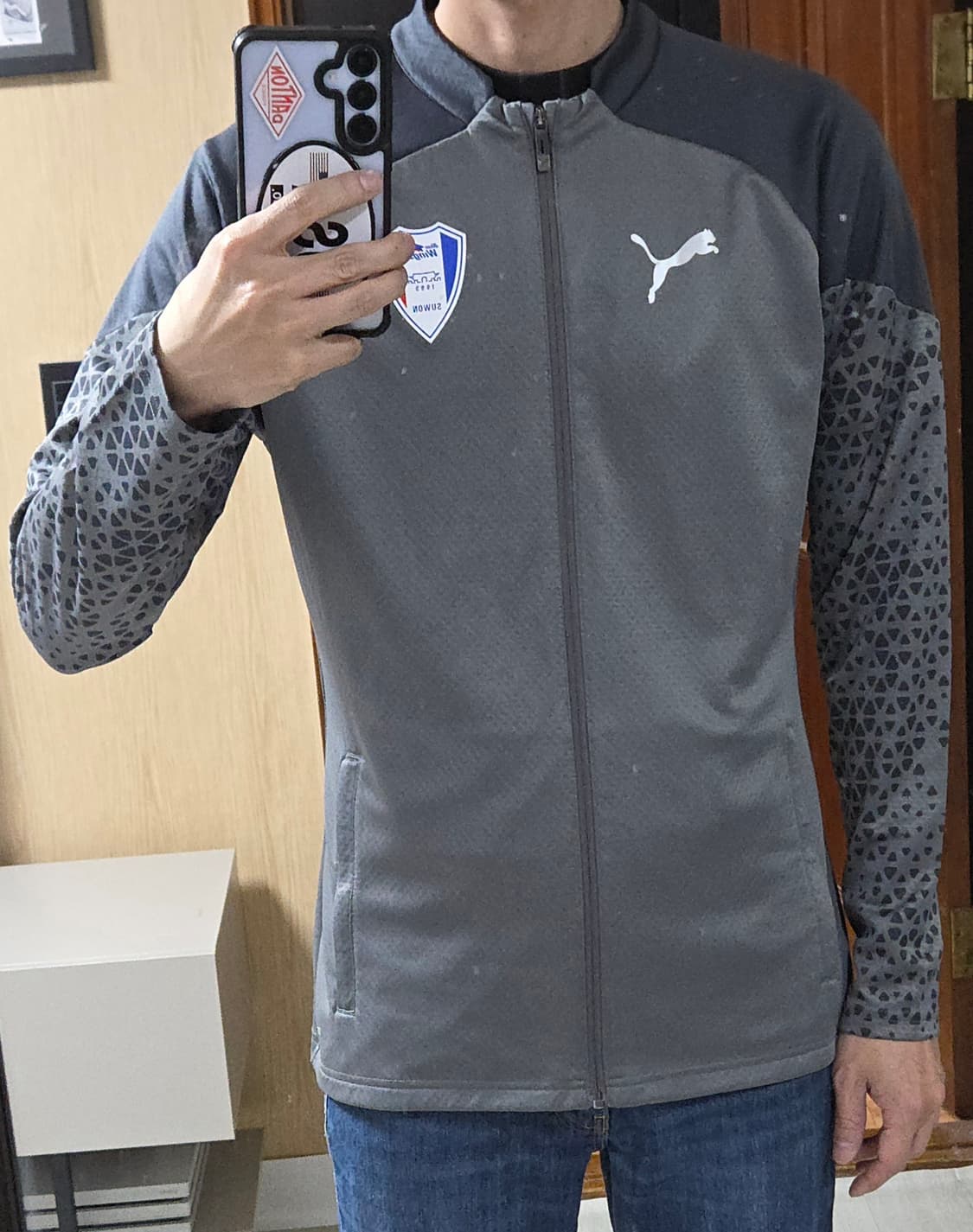 (착샷) 푸마 수원 삼성 블루윙즈 유니폼 져지 트레이닝 탑 드릴탑  상품이미지10