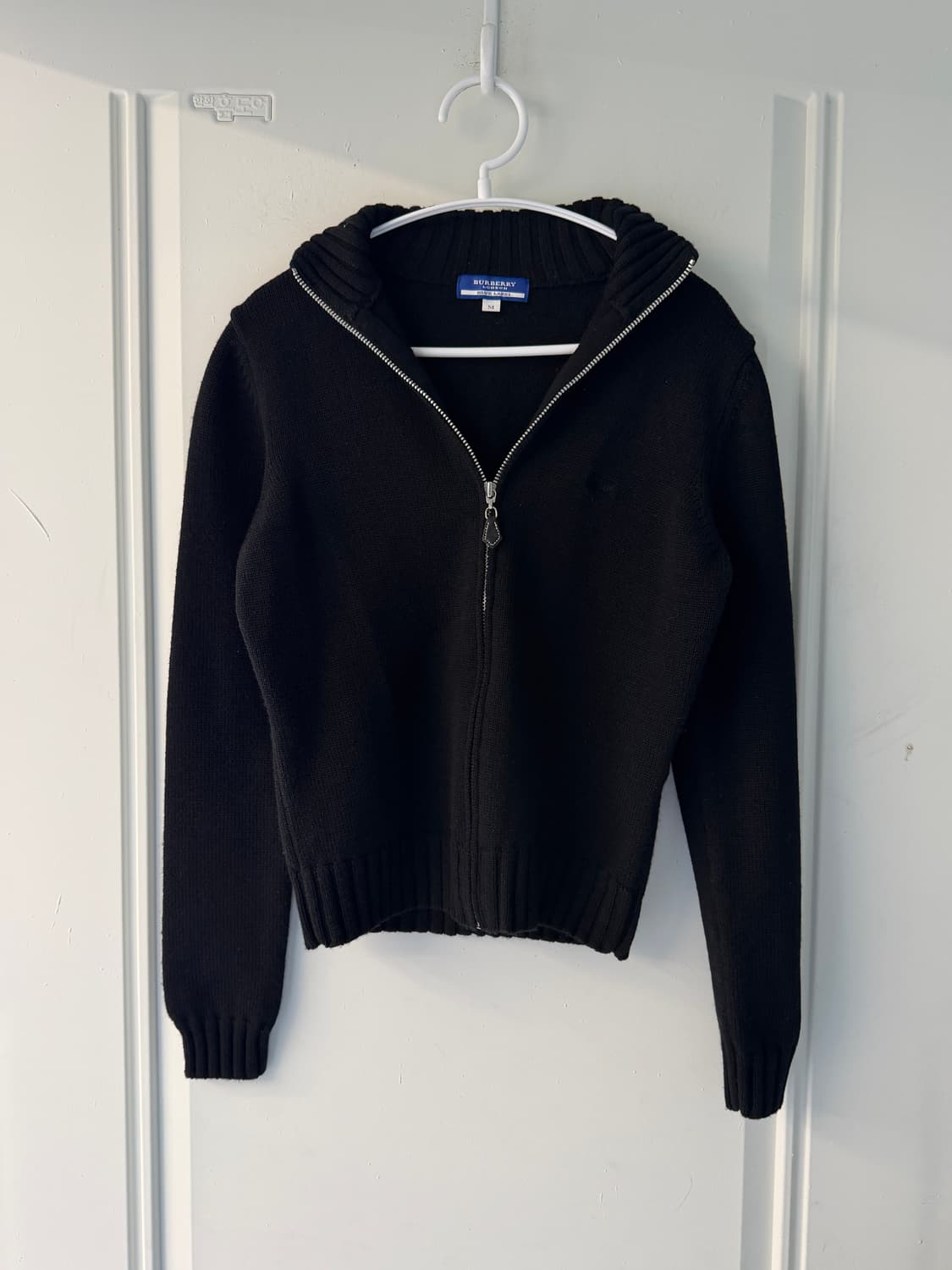 일본빈티지 버버리 블랙 니트가디건 상품이미지6