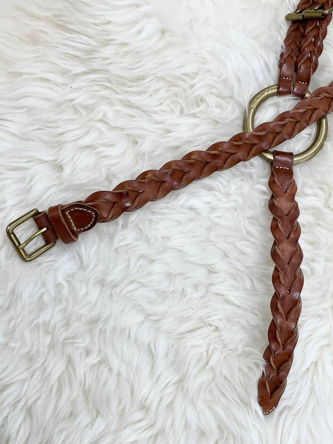 랄프로렌 리얼레더 웨스턴 위빙 버클 벨트 상품이미지6