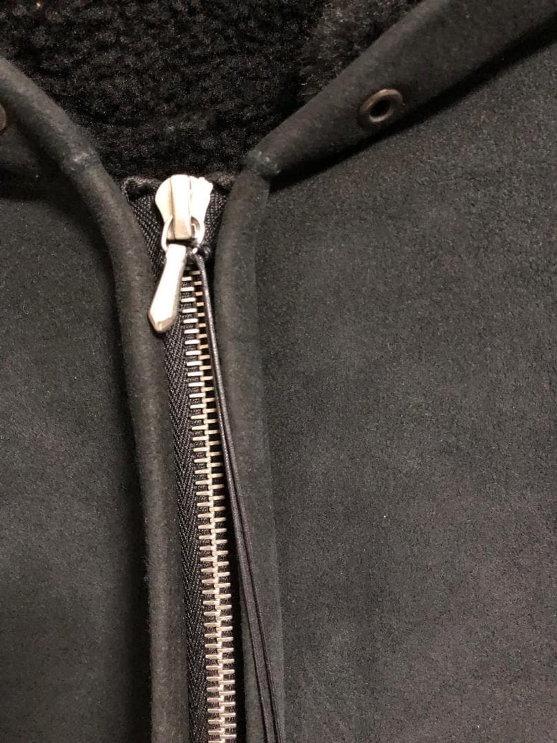 25ss Mouton ZIP leather Hoodie 상품이미지4