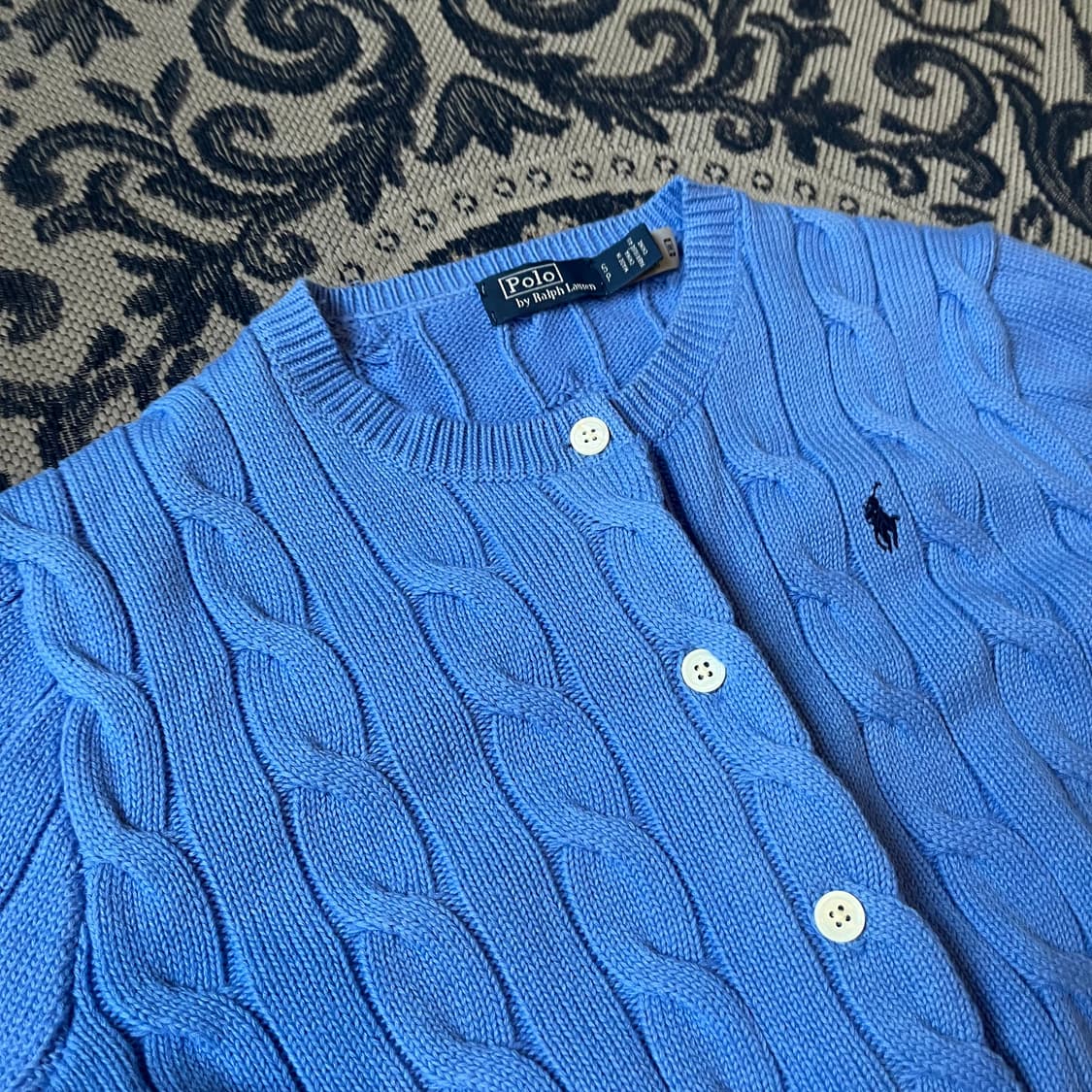 S 폴로 케이블 니트 가디건/W2346 상품이미지3