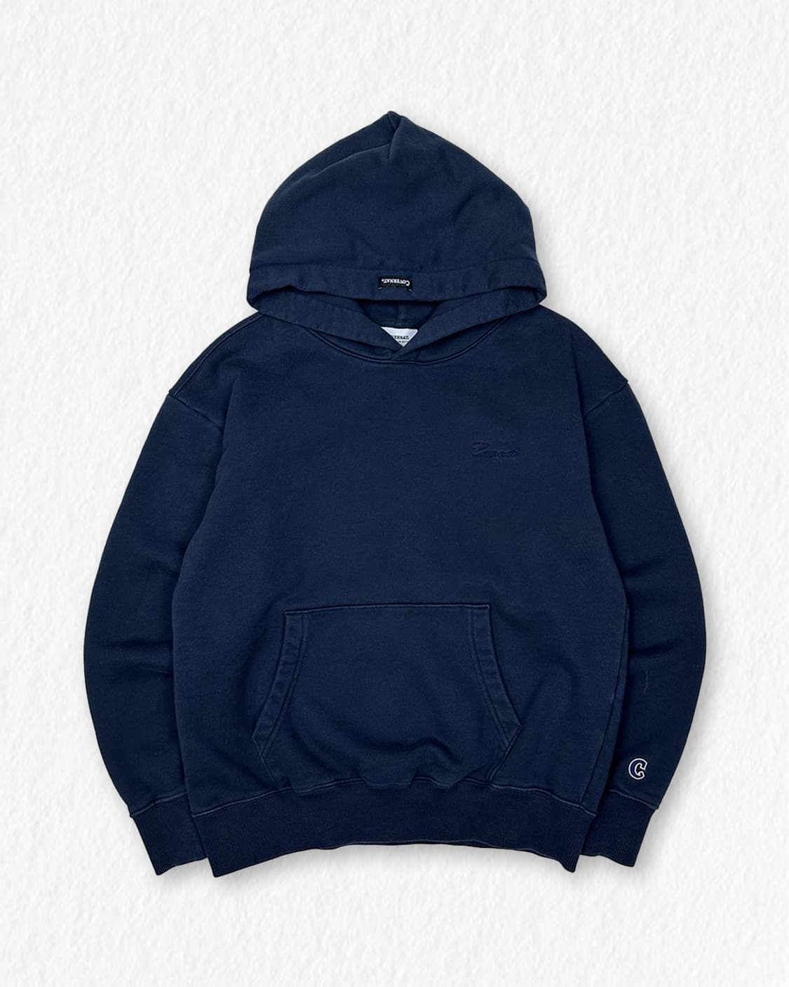 커버낫 백포인트 후드티 네이비 상품이미지1