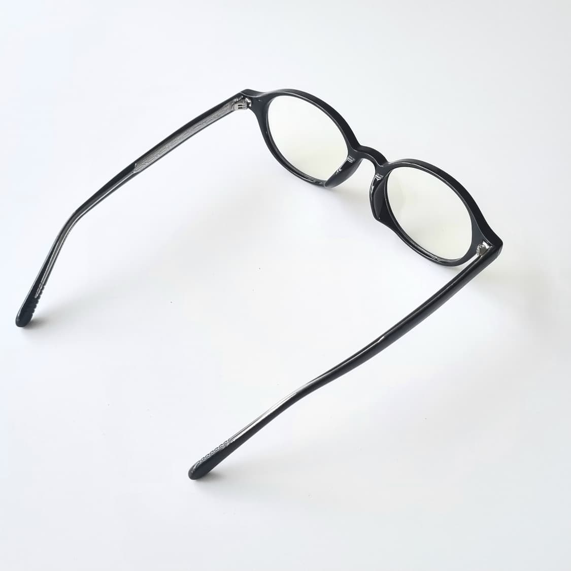 빈티지 타원형 레트로안구 뿔테 블랙 안경테 상품이미지8