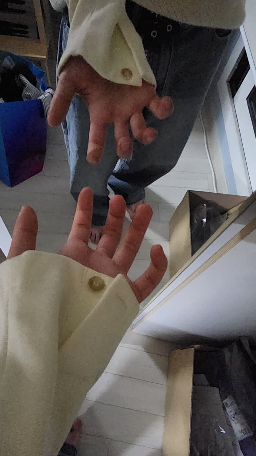 시스템옴므 크림 니트 100 상품이미지4