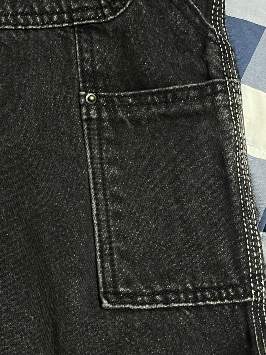 (Sold out) 메종미네드 블랙 카펜터 데님 팬츠 30 상품이미지9