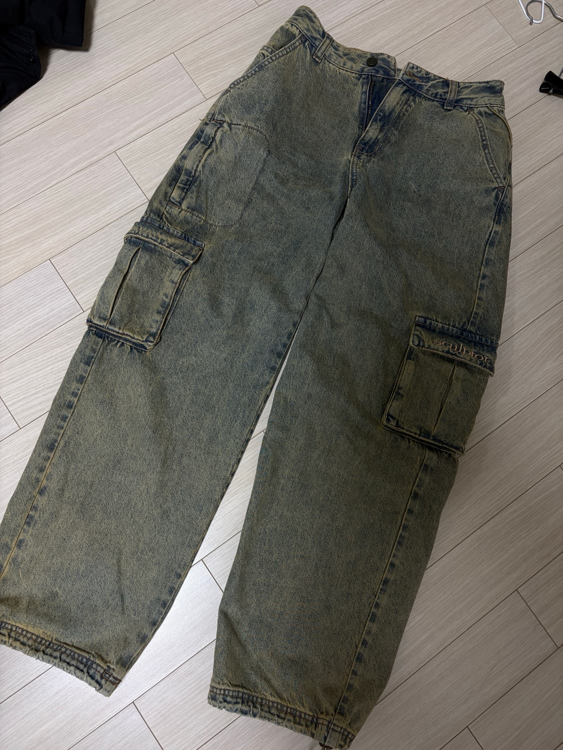 Sculptor 데님 카고 바지 XS 상품이미지1