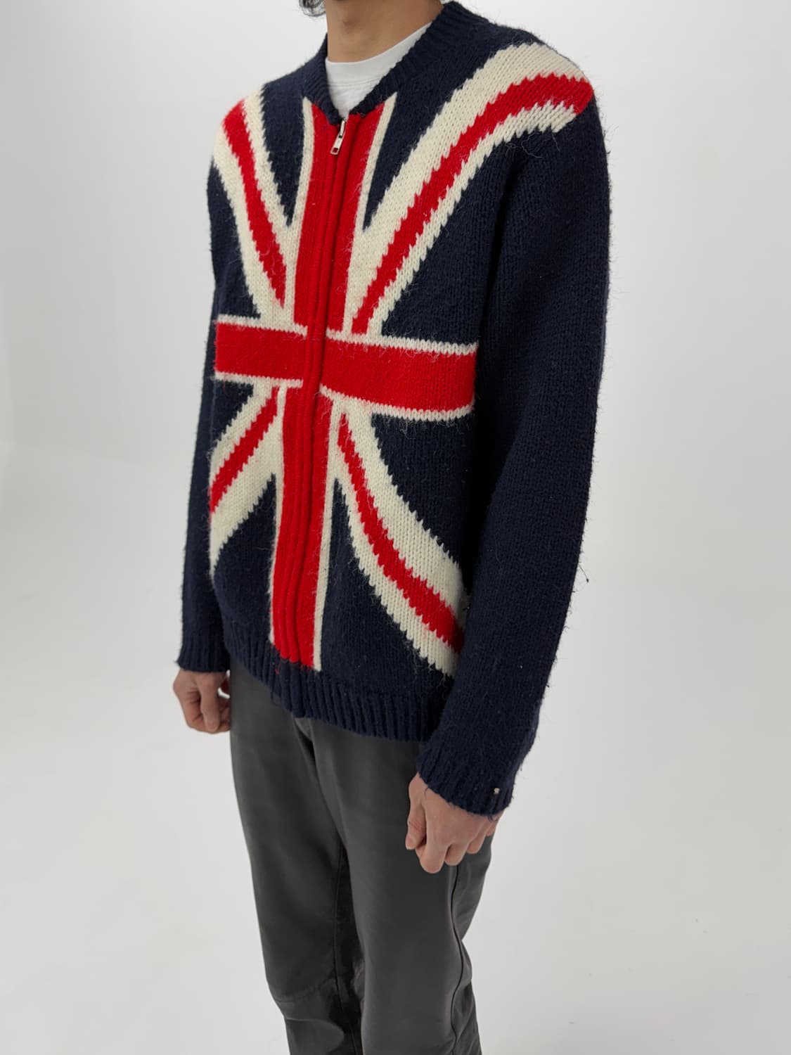 JP Vintage Union Jack 니트 집업 상품이미지2