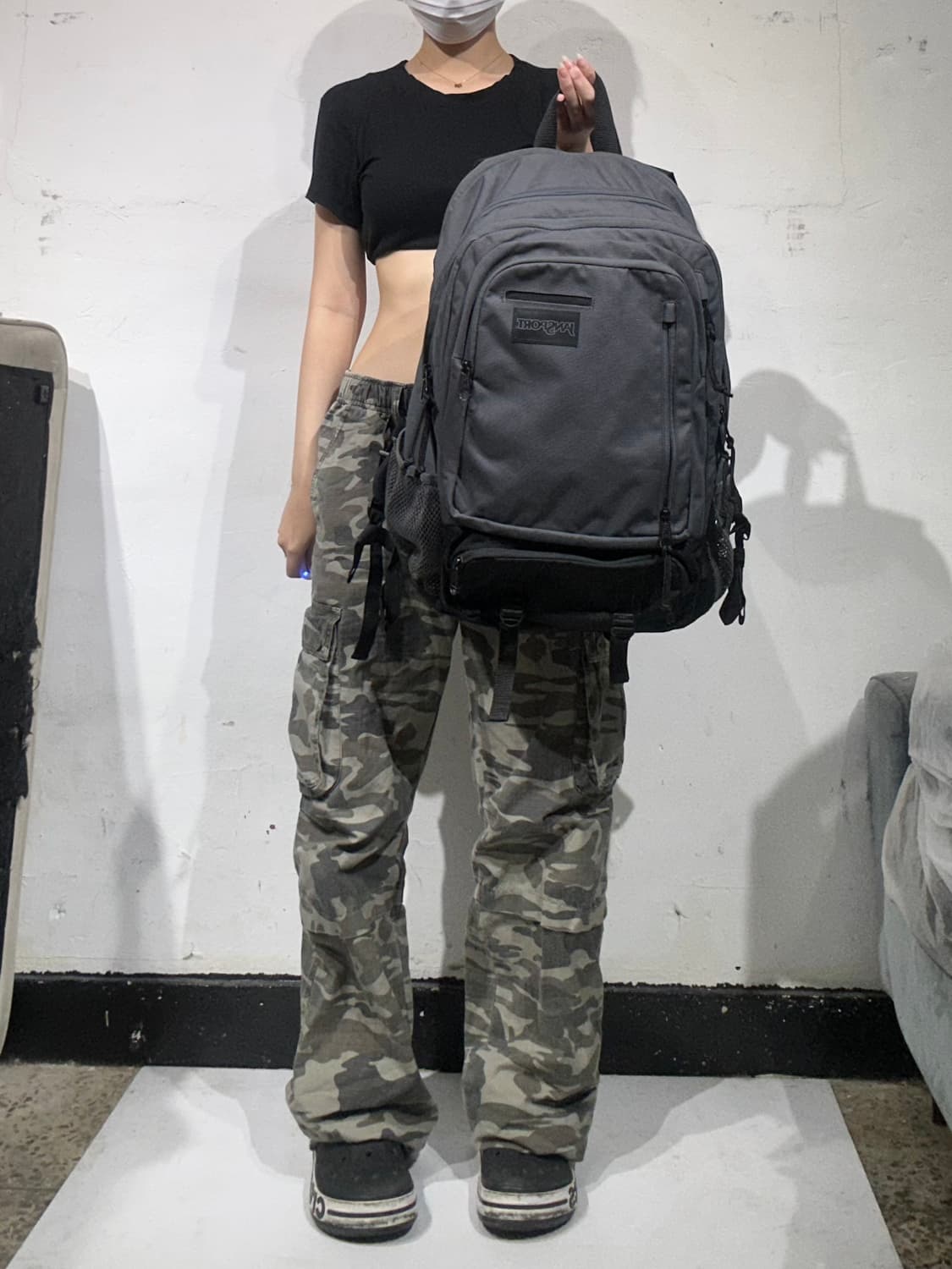 잔스포츠 그레이 대대장 엔보이 백팩 가방  상품이미지2