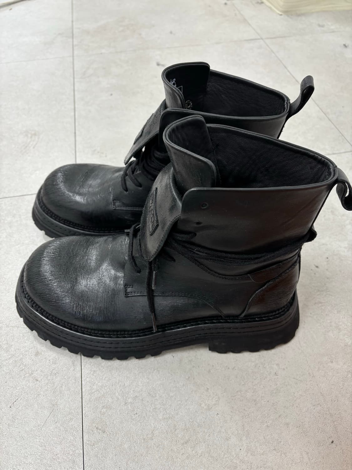 위더로드 홀스레더 7홀 컴뱃 부츠 270 상품이미지1