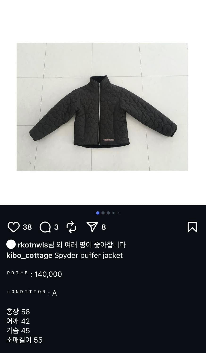 spyder puffer jacket 상품이미지1