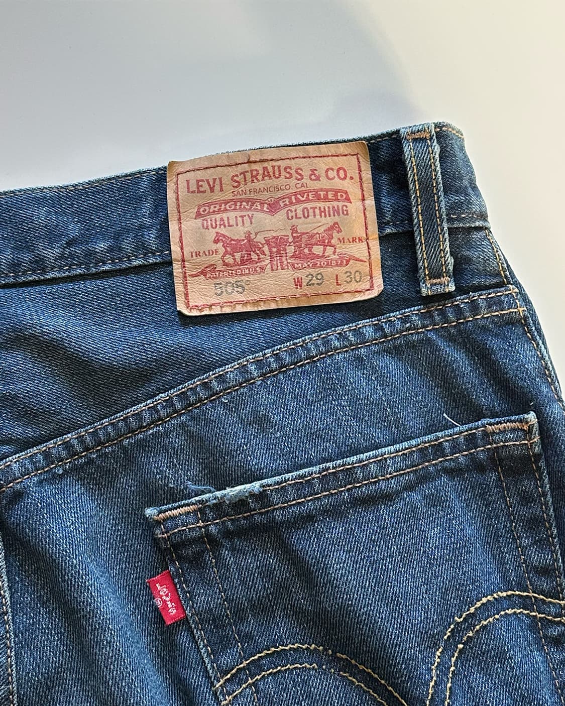 리바이스505 레귤러핏 데님팬츠 상품이미지4