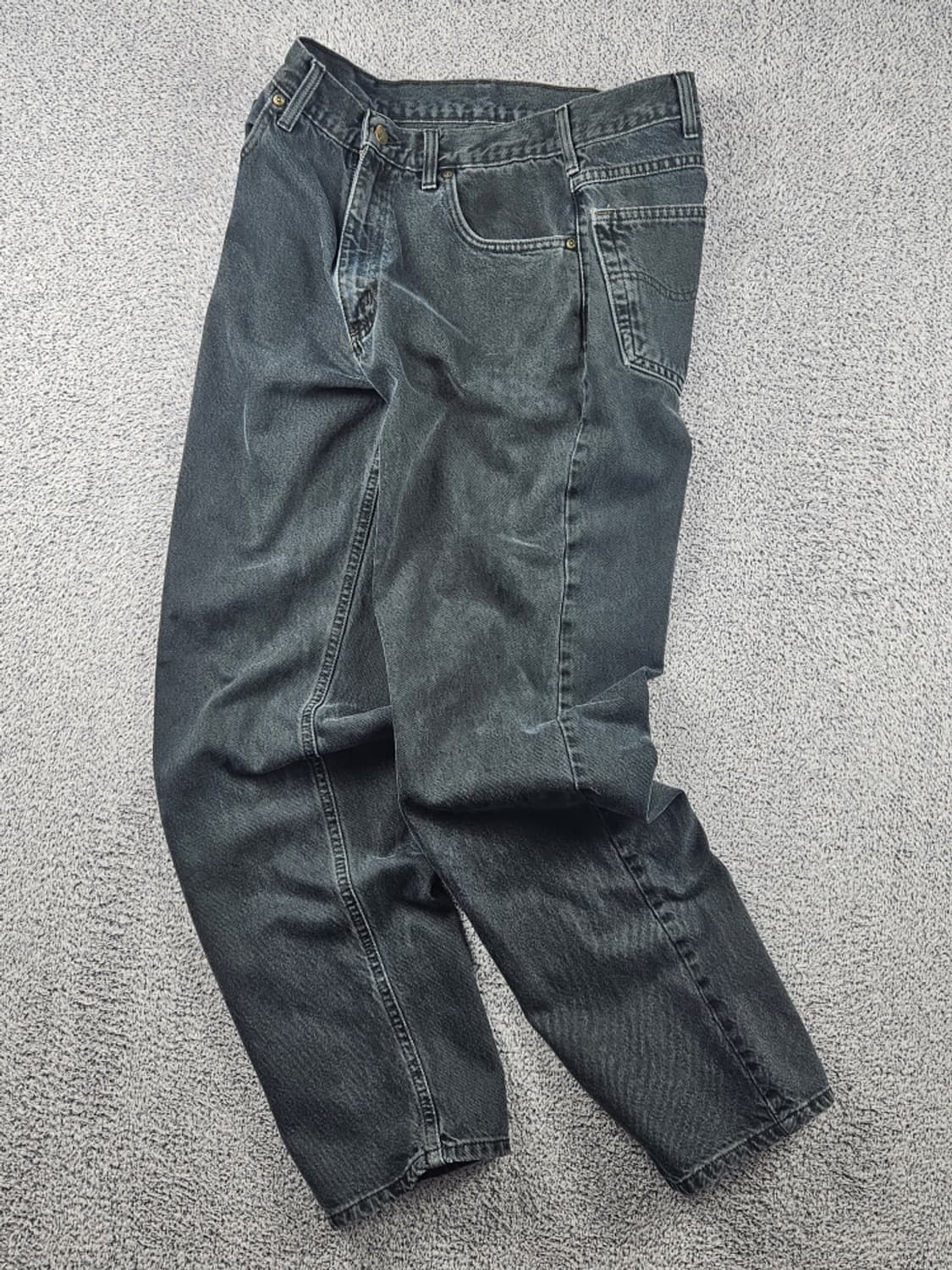 칼하트 블랙 다이드 데님 워크 팬츠 ( 34X32 ) / 10625 상품이미지2