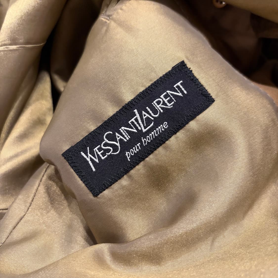 [41R] 입생로랑 뿌르 옴므 베이지 캐시미어 울 블레이저 자켓 B321 상품이미지7