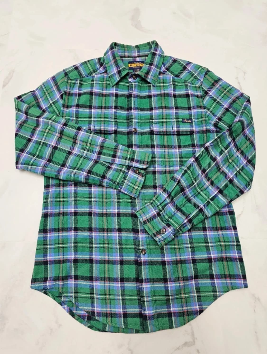 폴로 파이렉스 오프화이트 Rugby 체크 셔츠 95~100 상품이미지5