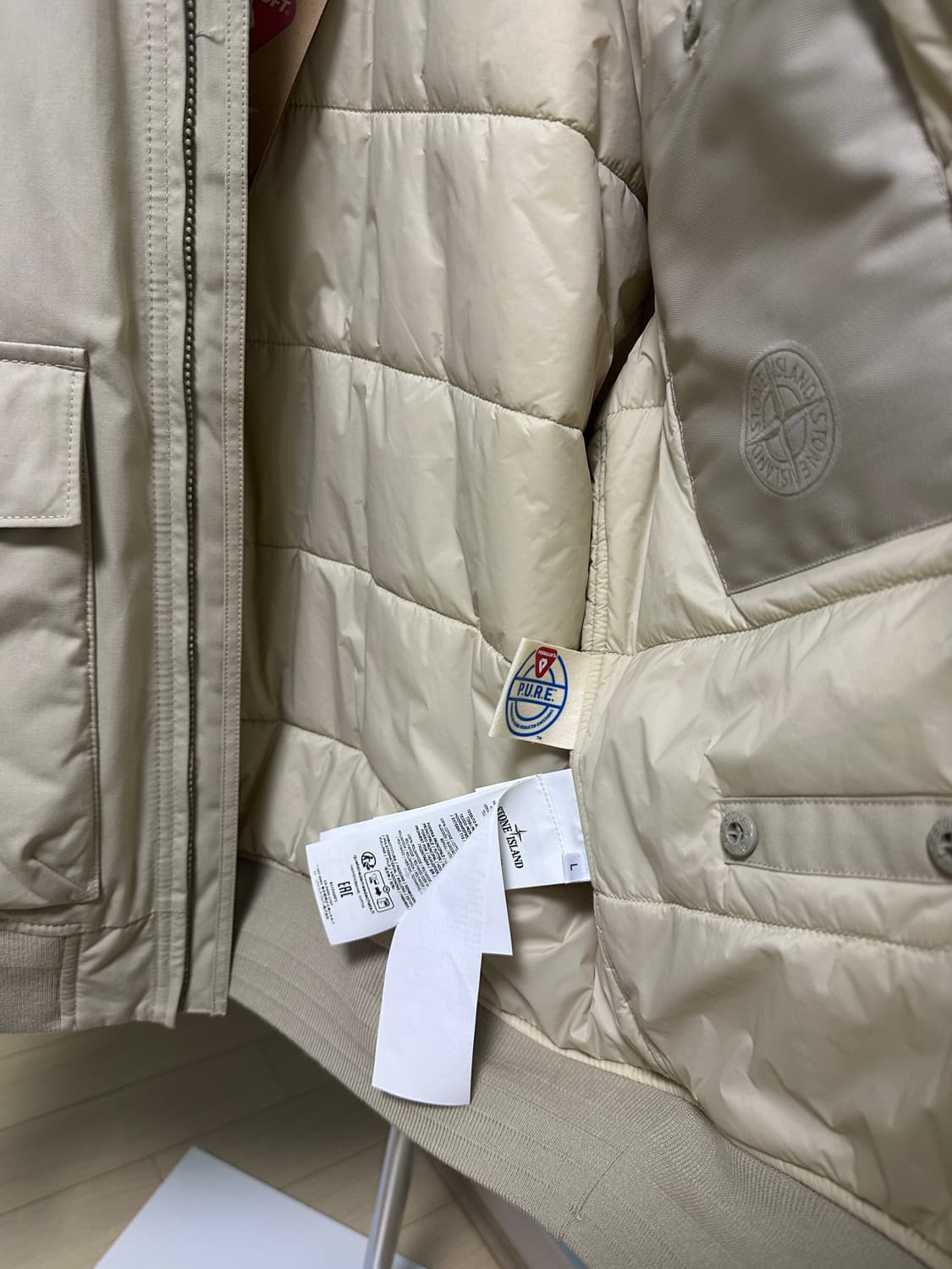 스톤 아일랜드 고스트 웨더프루프 코튼블루종 내츄럴올웨더 24fw(새상품) 상품이미지7