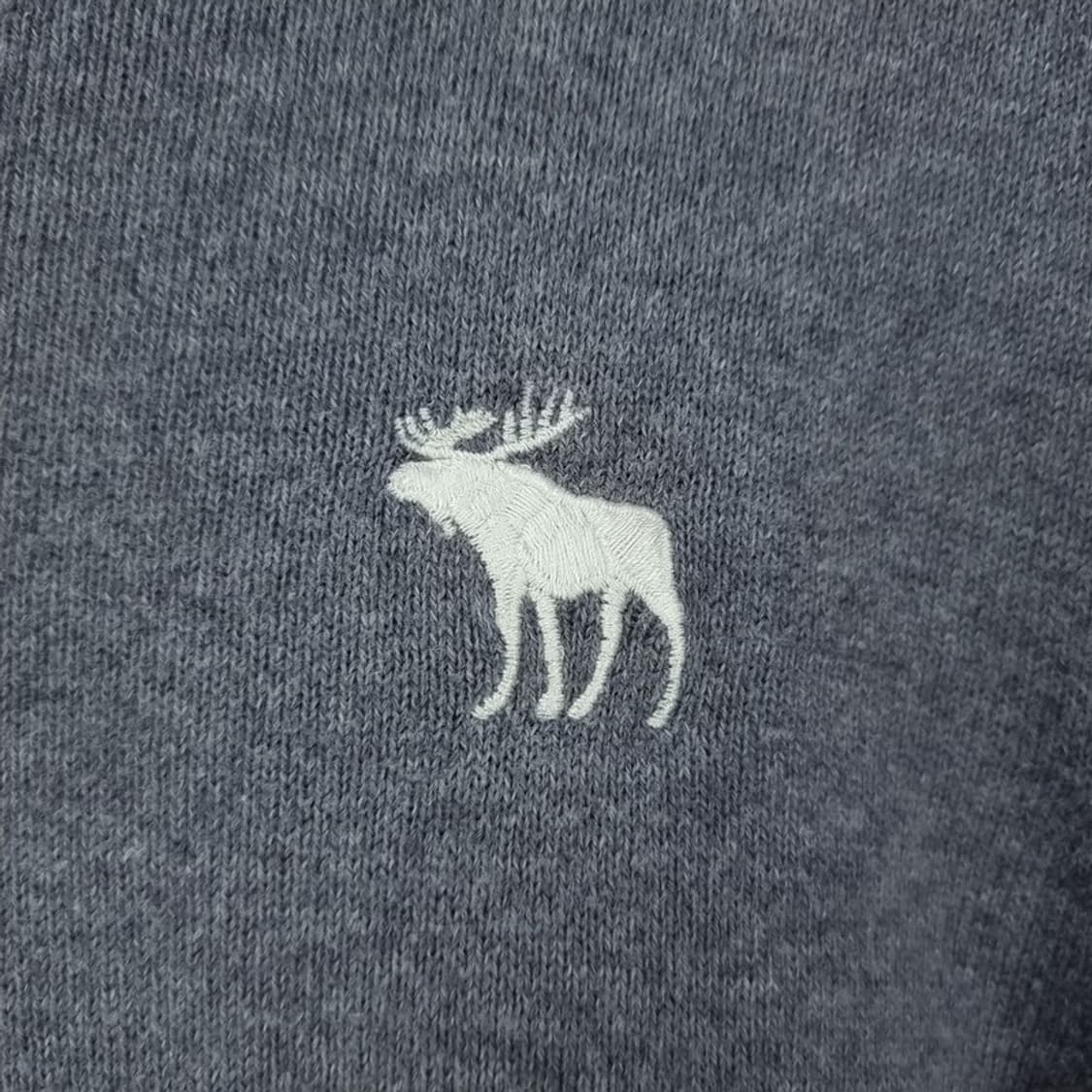 [아베크롬비] 로고 자수 브이넥 니트 그레이 M19922 상품이미지6