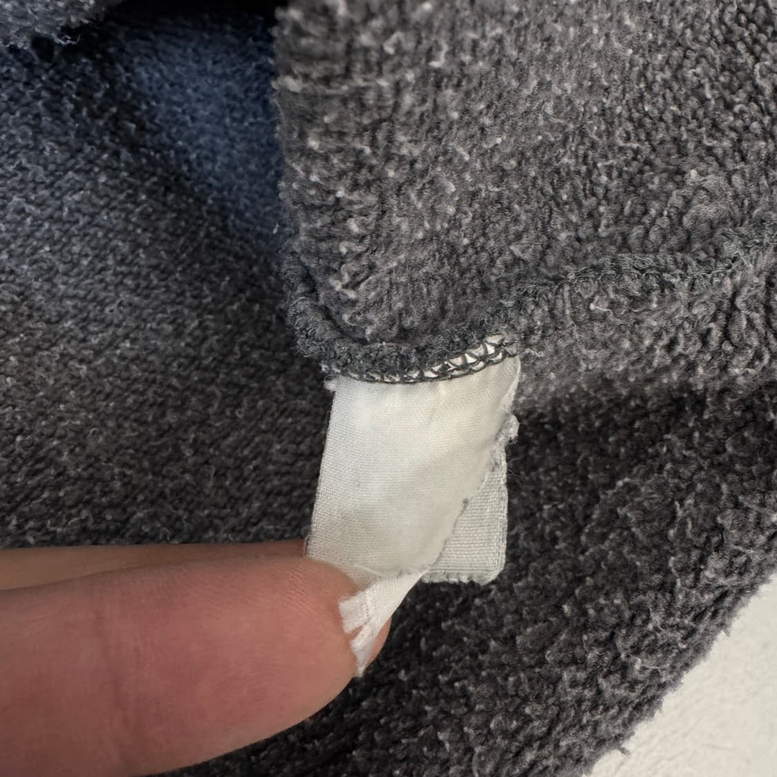 갭 00s 스웻 아노락 코튼 반집업 상품이미지5