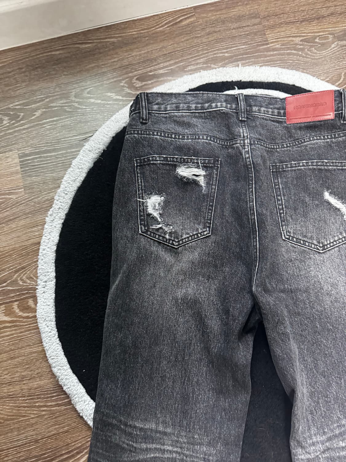 ROARINGRAD Flare Denim Pants Black 상품이미지4