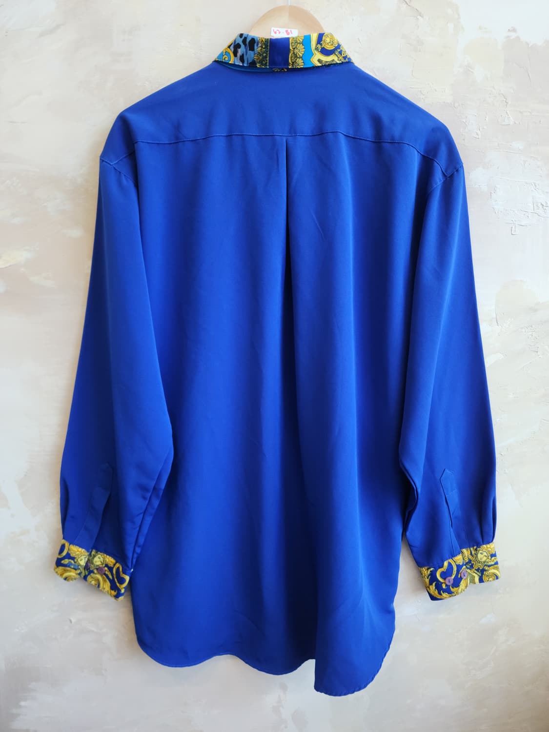 블루 패턴 블라우스 상품이미지5