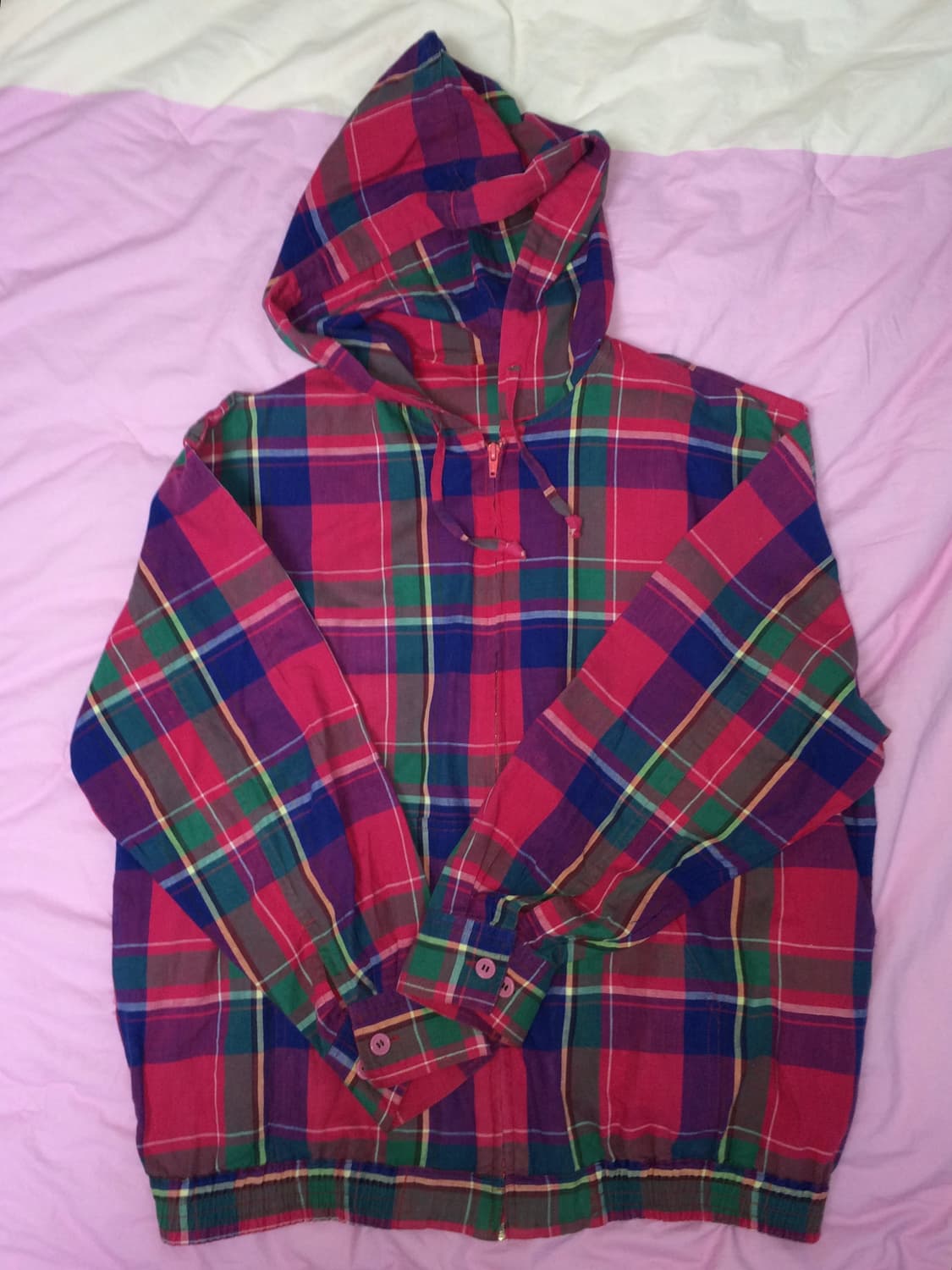 일본 빈티지 체크셔츠 후드집업 🎶 상품이미지1