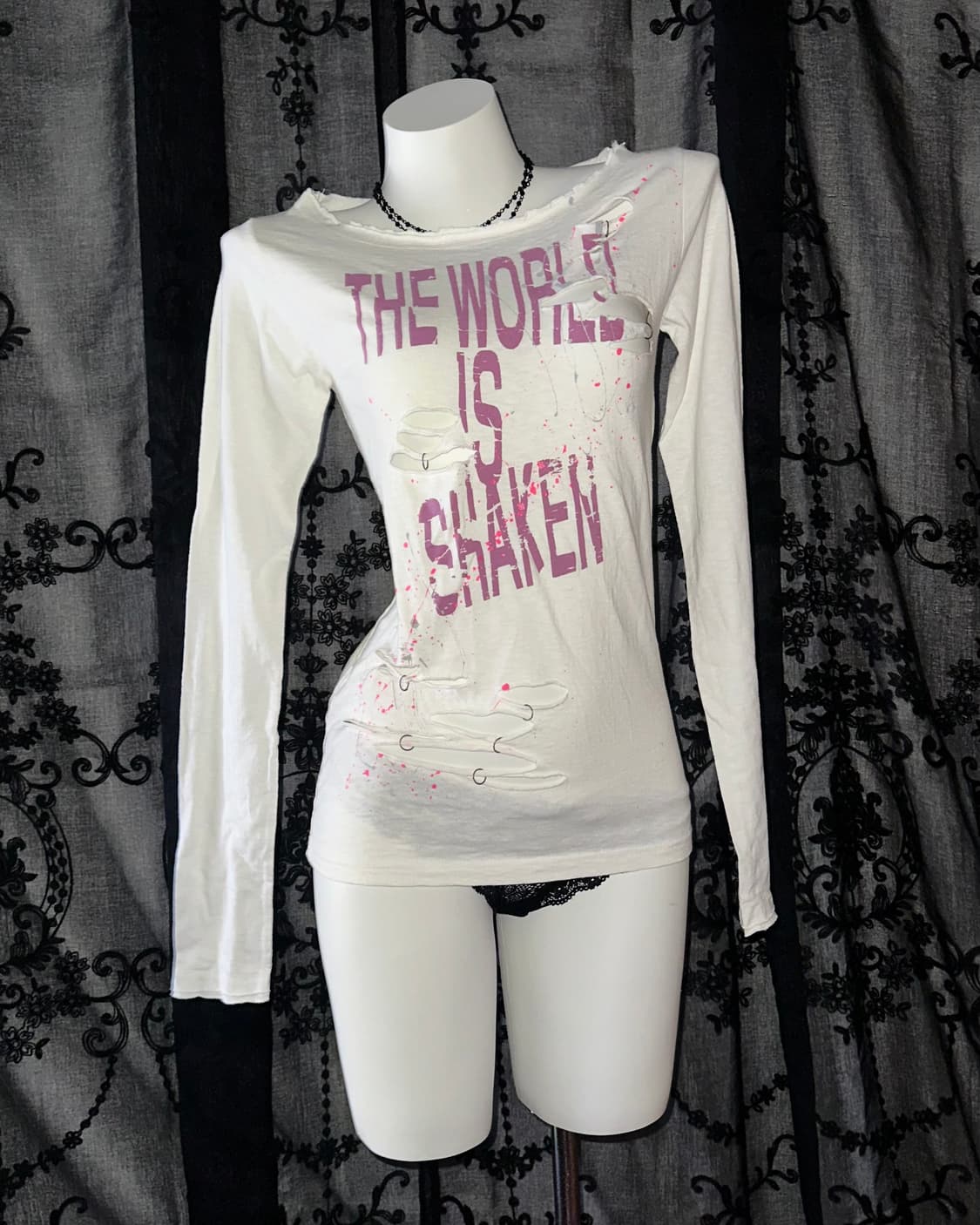 Punk damage long-sleeve 상품이미지1