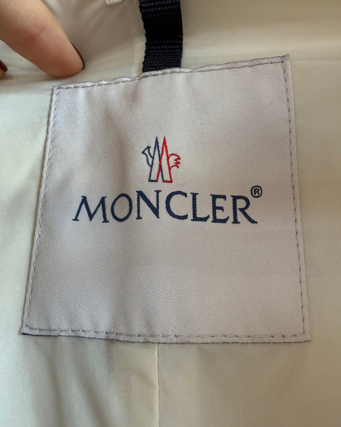 몽클레르 아이보리 아크릴퍼 롱코트  상품이미지8