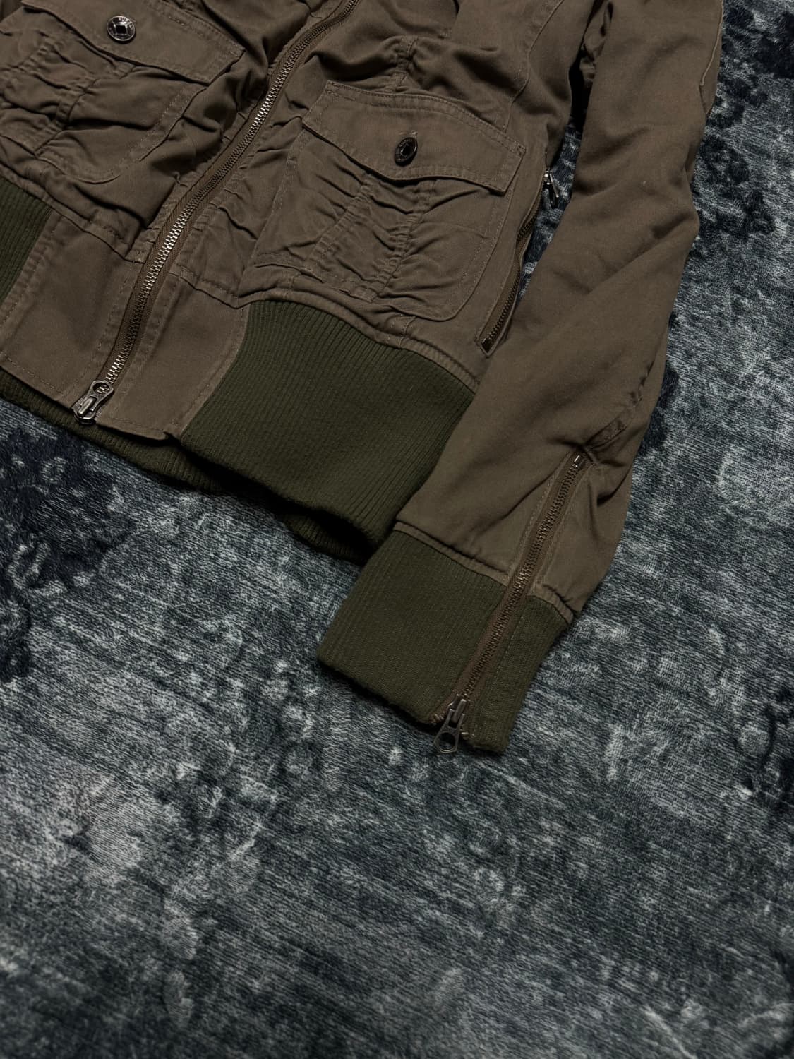 Jackrose 00s trimming fur military jacke 상품이미지5