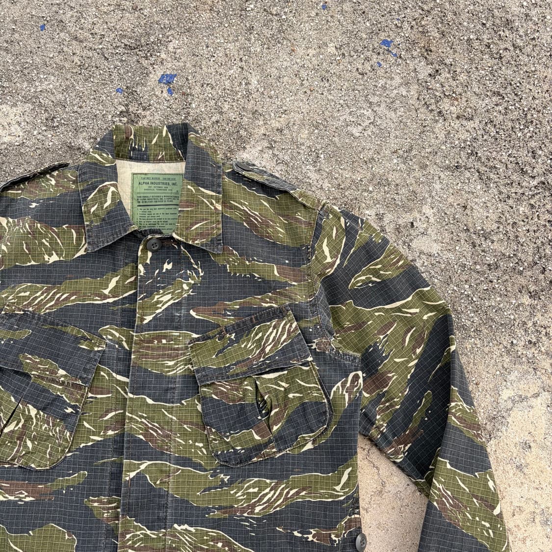 알파 인더스트리 빈티지 타이거 카모 BDU 자켓 M 상품이미지2
