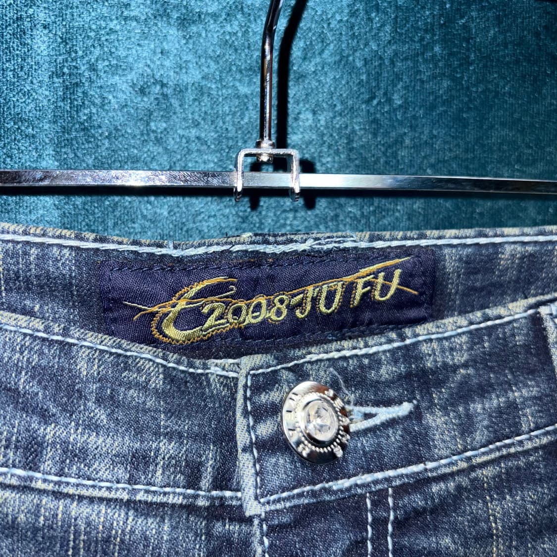 (29) 빈티지 자수 커스텀 레이디 부츠컷 데님 팬츠 상품이미지5