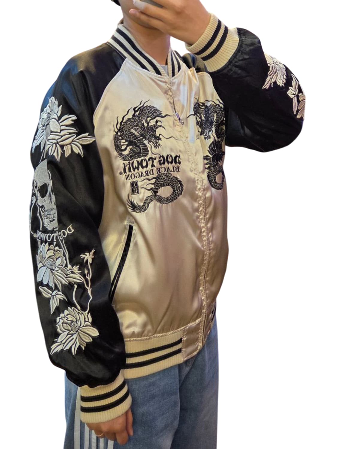 독타운 블랙 드래곤 스카쟌 자켓 M 상품이미지8