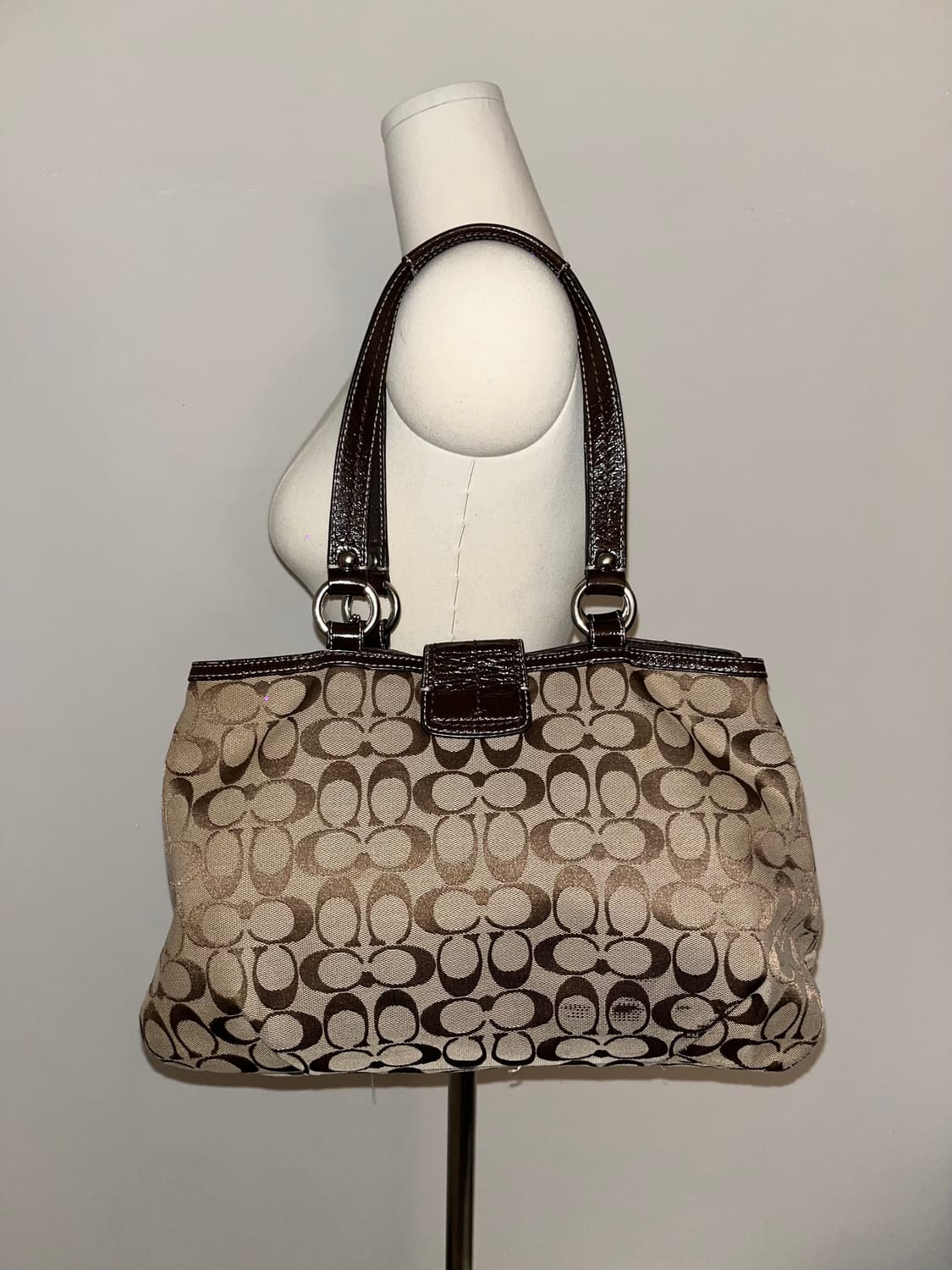 📦 Coach brown square Shoulder Bag 상품이미지3