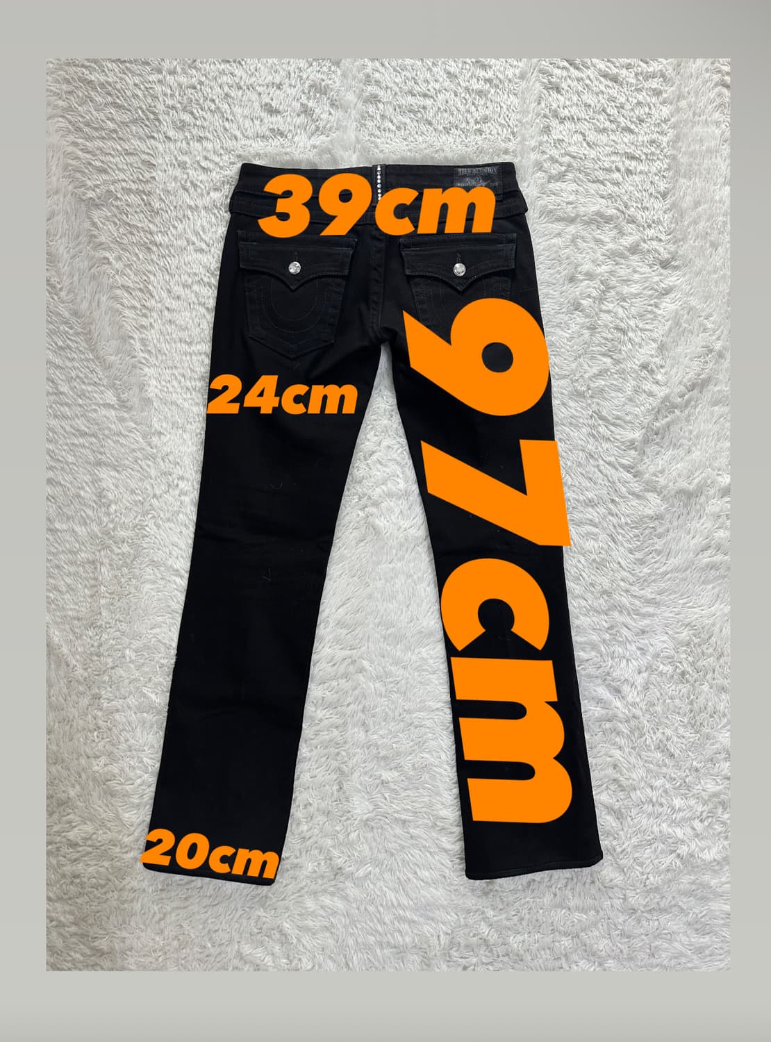 트루릴리전 블랙 스톤 부츠컷 청바지 27 상품이미지2