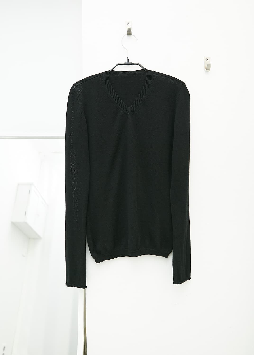 V-neck Cotton Knit Top 상품이미지1