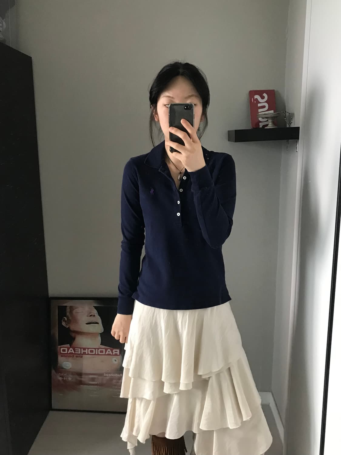 폴로 랄프로렌 포니로고 여성라인 긴팔 카라티 상품이미지1