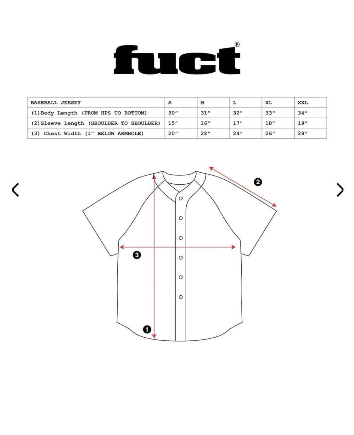 Fuct 다져스 베이스볼 저지 상품이미지4