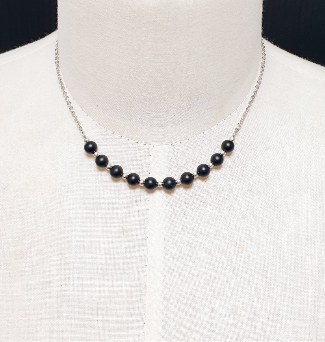 오닉스 샌딩볼 목걸이 상품이미지1