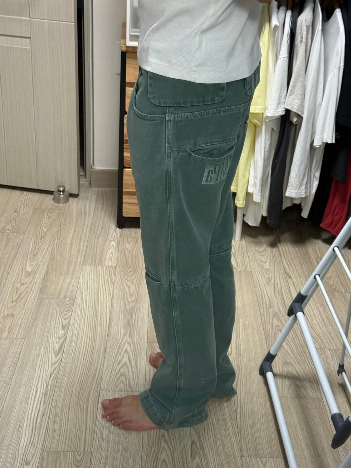 플라스틱프로덕트 MPa Bag Pants 에메랄드 s사이즈 팝니다. 상품이미지2