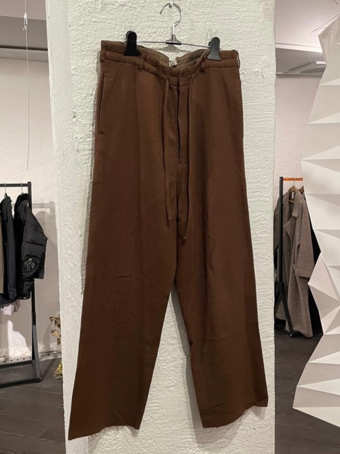 오라리 17aw 울 팬츠 브라운 상품이미지1