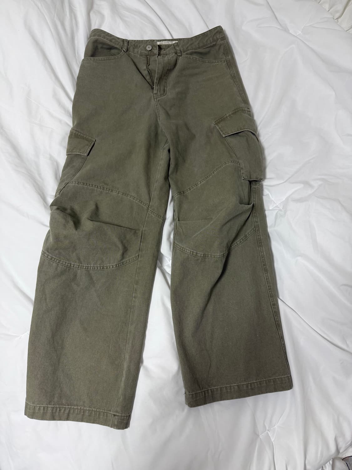 다이브인 워시드 베른 카고 카키1 상품이미지2